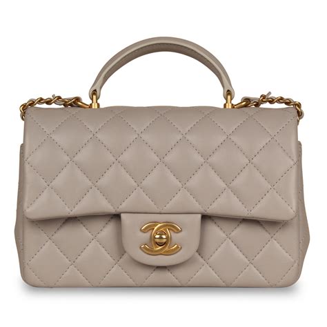 chanel classic top handle mini